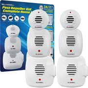 Bell and Howell Ultrasonic Pest Repeller, Ultrasonic Pest Repeller, Pest Repellent for Home, Office, Warehouse, Hotel-100% Safe for Human and Pet-6 Pack
