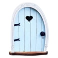 thumbnail image 2 of Fairy Garden Door Accessories for Trees Miniature Fairy Doors Wall Wooden Door Ornaments Art Sculpture Decoration DIY Fairies Door Indoor/Outdoor Mystical Door for Tree Trunk, 2 of 2