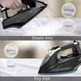 Moosoo Steam Iron 1800W Dry Iron Lightweight Antidrip Iron with Auto
