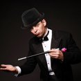thumbnail image 5 of Byfri Black Classic Wool Bowler Hat, Victorian Style Round Top Cap for Themed Events, Black 56-58cm, 5 of 7