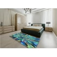 thumbnail image 4 of Ahgly Company Indoor Rectangle Patterned Blue Jay Blue Area Rugs, 7' x 9', 4 of 6