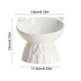 thumbnail image 3 of Vacemry under $5 Elevated Ceramic Cat Bowl, Cat Food Bowl Large Capacity Pet Dish Cute Drinking Bowl for Neck Support, Ergonomic Elevated Design for Easier Digestion, 3 of 6