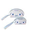 thumbnail image 3 of 2 unids/set japonés Hello Kitty Cinnamoroll Kuromi bolsa de maquillaje monedero Anime lindo Sanrio bolsa de almacenamiento de llaves de mano regalos para niñas, 3 of 5