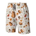 thumbnail image 4 of Cauagu Squirrel Print Men's Swim Trunks,Hawaiian Bathing Suit Swimsuits Beach Shorts with Pockets for Men Quick Dry Swimming Board Shorts-XX-Large, 4 of 6