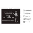 thumbnail image 4 of Poster Master The Bathroom Sign Poster - Don't Be Scared Print - Skeleton Art - Trendy Wall Art - Funny Bathroom Decor - Guest Bathroom Decorations - Humorous Restroom Decor, 24x32 Unframed Wall Art, 4 of 6