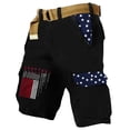 thumbnail image 6 of DIOAZUD Mens Patriotic Cargo Shorts American Flag Print Shorts with Multi Pockets Lightweight Outdoor Casual Wear, 6 of 7