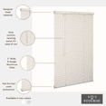 thumbnail image 3 of Lotus & Windoware Cordless 1" Aluminum Light Filtering Horizontal Mini Blind, 39" W x 60" L, Alabaster, Smooth, 3 of 6