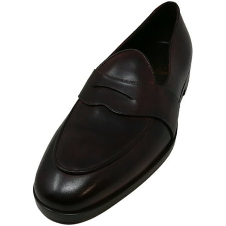 Edhen Men's Kensington Band Crust Bordeaux Ankle-High Leather Loafers ...