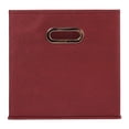thumbnail image 4 of Household Essentials Fabric Storage Bins 6 Piece Set, Burgundy, 4 of 7