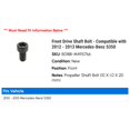 thumbnail image 2 of Front Drive Shaft Bolt - Compatible with 2012 - 2013 Mercedes-Benz S350, 2 of 2