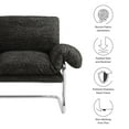thumbnail image 4 of Accent Chair, Dark Gray, Fabric, Metal, Living Room Lounge Cafe Lobby Hospitality Restaurant, Modern Contemporary, HB37761, 4 of 9