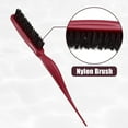 thumbnail image 4 of Unique Bargains Nylon Teasing Brush Three Row Salons Teasing Brush for Styling Backcombing Red 8.86" Length, 4 of 7