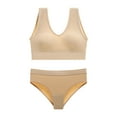 thumbnail image 1 of Ropa interior de mujer sin aros de acero, sujetador deportivo con tirantes, camiseta sin mangas y pantalones, fajas para mujer, 1 of 2