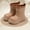 Brown, variant on Girls Boots Rain Boots For School And Outdoor Activities Durable Shoes For Kids Rain Shoes Cute Basic Shoes 3-3.5 Years Yellow