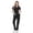 Black, variant on RAYGARD Women’s Medical Scrub Set – Stretch V-Neck Top & Cargo Pant Nurse Uniform with 8 Pockets