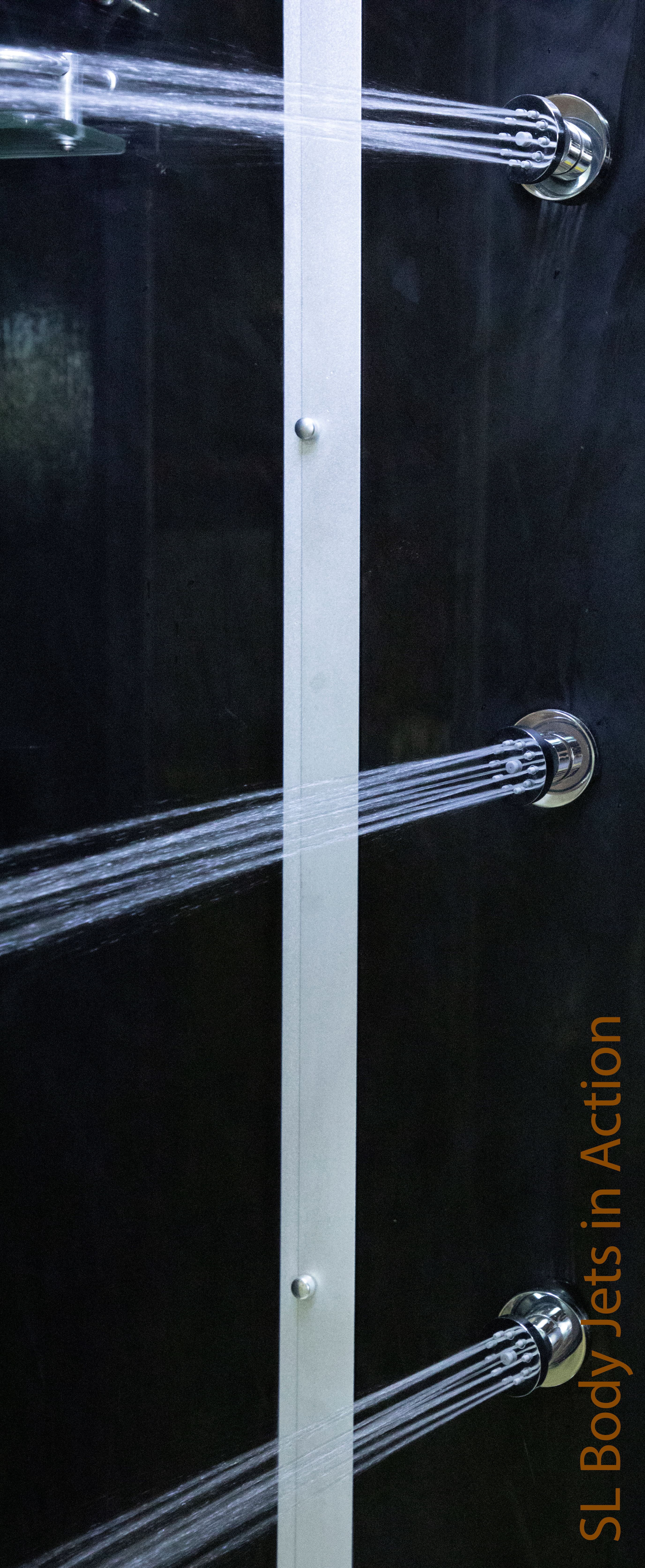Heirloom Home Products Modern Black Right-Hand Corner Shower Enclosure
