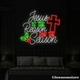 thumbnail image 2 of Glowneon Jesus Is the Reason for the Season Neon Sign, Christmas Led Sign, Christian Gifts, 2 of 5