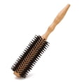 thumbnail image 2 of Cepillo redondo peine para secador de pelo con cerdas naturales Cepillo de pelo natural redondo para cabello corto y mediano, 2 of 8