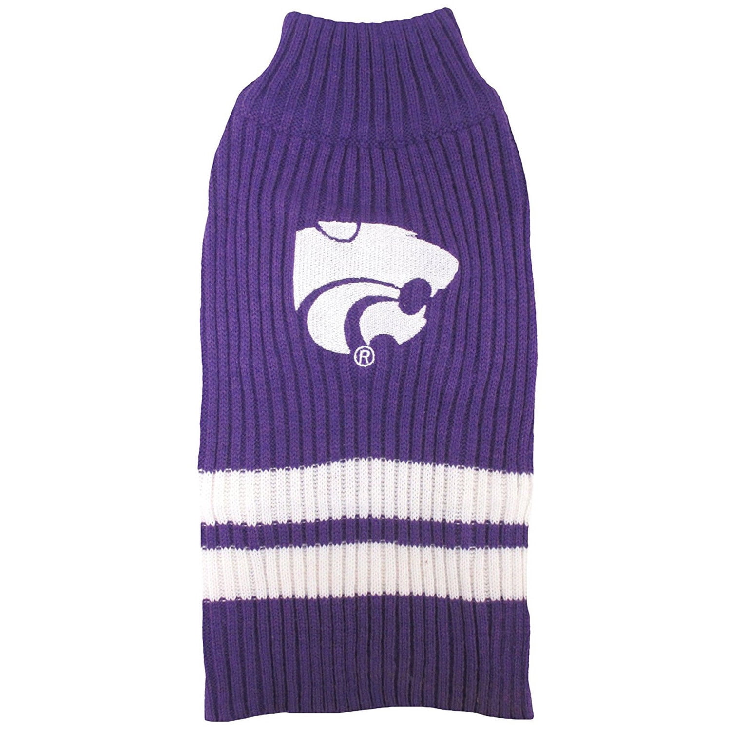 Pets First Collegiate Kansas State Wildcats Pet Dog Sweater - Licensed 100% Warm Acrylic knitted. 44 College Teams, 4 sizes