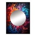 thumbnail image 2 of Designart "Vibrant Rotation II" Abstract Spirals Mirror Wall Decor - Modern Multi-Color Abstract Large Mirror For Wall Art Decor - 32" x 24" Inch, 2 of 5