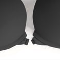 thumbnail image 6 of YOIAVAIOY Women's Wireless Solid Bra 4 Row 3 Hook Racerback Lift Ladies Everyday Lingerie Black S, 6 of 6