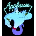 thumbnail image 2 of Boy's Aladdin Genie Applause Sign Graphic Crop T-Shirt Black X Small, 2 of 4