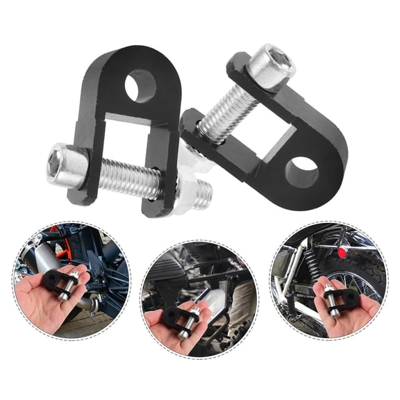 DEEPCRAFF Motorcycle Shock Absorber Riser Black Aluminum Alloy Extenders