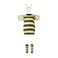 thumbnail image 4 of Conjunto de disfraz de cosplay para adultos, mujeres y niñas, vestido de abeja de Halloween con alas, diadema, mangas en las piernas, accesorios de juego de rol, traje para padres e hijos, 4 of 7