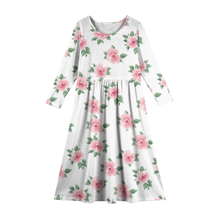 chinese dress ladies Girl Formal Dresses Autumn Cute Pageant Sequins Long Sleeve Princess Dresses