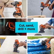 BLACK+DECKER 20V MAX *POWERCONNECT™ MATRIX™ Cordless Drill With 7 Attachments and Storage Case, Battery and Charger Included