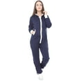 thumbnail image 2 of Women Plain Onesies – Fleece One-Piece Hooded Plain Onesie for Women, Zip-up Unisex Playsuit Jumpsuit Pajamas for Adults, 2 of 2