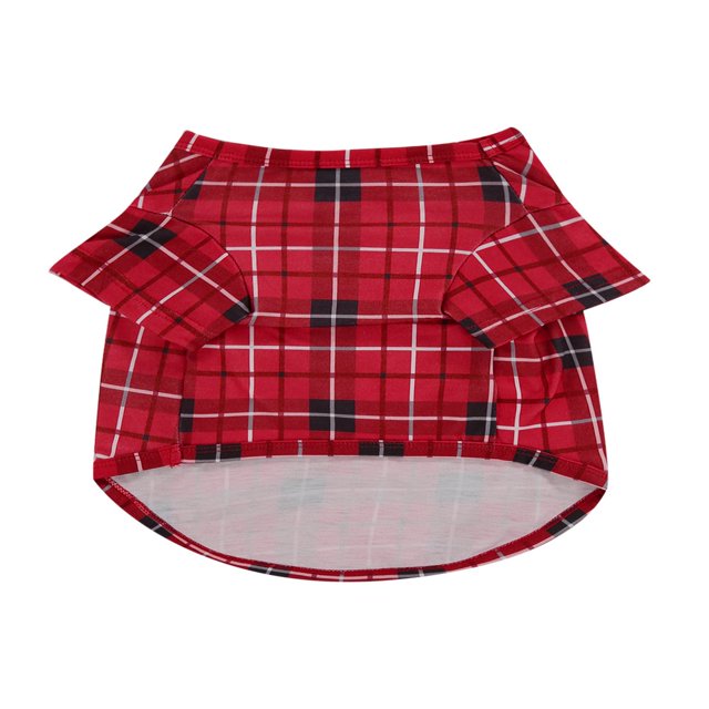Ensemble de Pyjamas de Noël Assortis pour la Famille Imprimé à Carreaux Rouges Vêtements de Nuit pour Hommes Femmes Enfants Bébé Chien