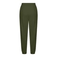 thumbnail image 6 of hotojiny Womens Sweatpants Baggy Athletic Workout Joggers with Pockets Elastic High Waisted Solid Trousers, 6 of 7