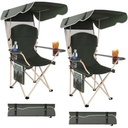 2-pack portable folding camping chairs product