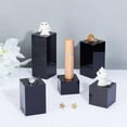 thumbnail image 5 of 5Pcs Black Acrylic Cube Display Block 1.2/1.6/2.4/3.2/4 Inch Solid Display Pedestal Stand DIY, 5 of 9