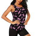 thumbnail image 2 of Fotbe Breast Cancer Awareness Blusas Sin Mangas para Mujer – Estilo Casual, Corte Suelto, Slim-Fit, Cuello Redondo Deportivo, Tops de Verano para Gimnasio y Yoga-X-Large, 2 of 7
