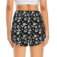 thumbnail image 2 of Lsque Daisies Flowers Printed Women's Running Shorts with Liner Pockets,Elastic Quick Dry Workout Athletic Gym Yoga Shorts,Womens High Waist Shorts-X-Large, 2 of 9