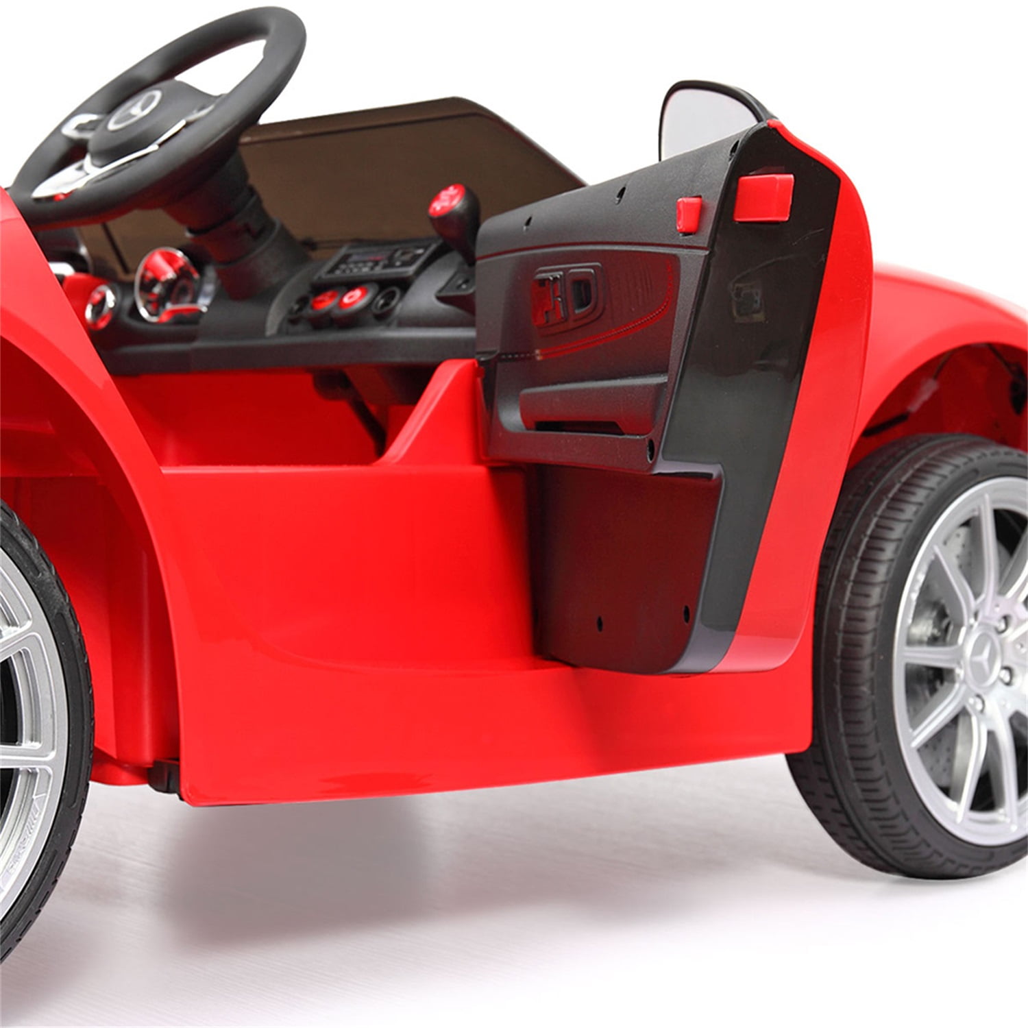 CIPACHO Licensed Benz GT 12V Powered Ride On Toy Car 2-Seat Kids Car Toy with MP3, Radio, Speed Shift, LED Lights, Red CIPACHO Licensed Benz GT 12V Powered Ride On Toy Car 2-Seat Kids Car Toy with MP3, Radio, Speed Shift, LED Lights, Red