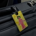 thumbnail image 4 of Minga Gumby's Little Sister Clay Art Rectangle Leather Luggage Card Suitcase Carry-On ID Tag, 4 of 8