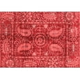 thumbnail image 1 of Ahgly Company Indoor Rectangle Abstract Red Modern Area Rugs, 4' x 6', 1 of 4