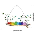 thumbnail image 2 of Seaglass Birds on a Branch, Colorful Sea Glass Bird Perch, Coastal Ocean Decor for Indoor Windows, Vibrant Sea Glass Wall Art for Nature Lovers, Unique Gift for Mom(8 Birds), 2 of 5