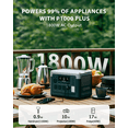 thumbnail image 6 of OUKITEL P1000 Plus 1024Wh Solar Generator with 100W Solar Panel, 1800W Power Station (3600W Peak), 1200W Fast Charging, APP Control, LiFePO4 Battery Backup for Home, Camping & RVs, 6 of 10