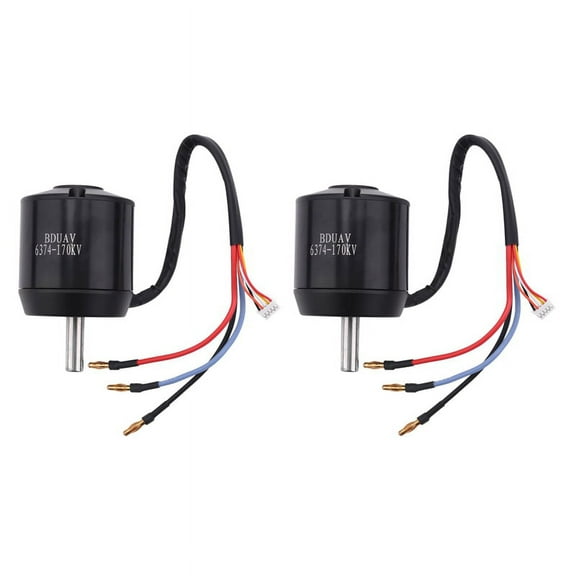 2X 6374 Brushless Motor Sensory Motor Motor Scooter Surf Car Motor Brushless Motor 170Kv