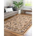 thumbnail image 4 of Unique Loom Medina Collection Area Rug - Hijaz (5' 3" x 7' 9" Rectangle Ivory/Blue), 4 of 12