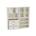 thumbnail image 4 of Dollhouse Miniature Furniture Set 4PCS Wooden Cabinet Cupboard 1:12 Dollhouse Various Styles DIY Freely Combinable Furniture Kit Kitchen Bedroom Living Room Display Ornaments (White), 4 of 6