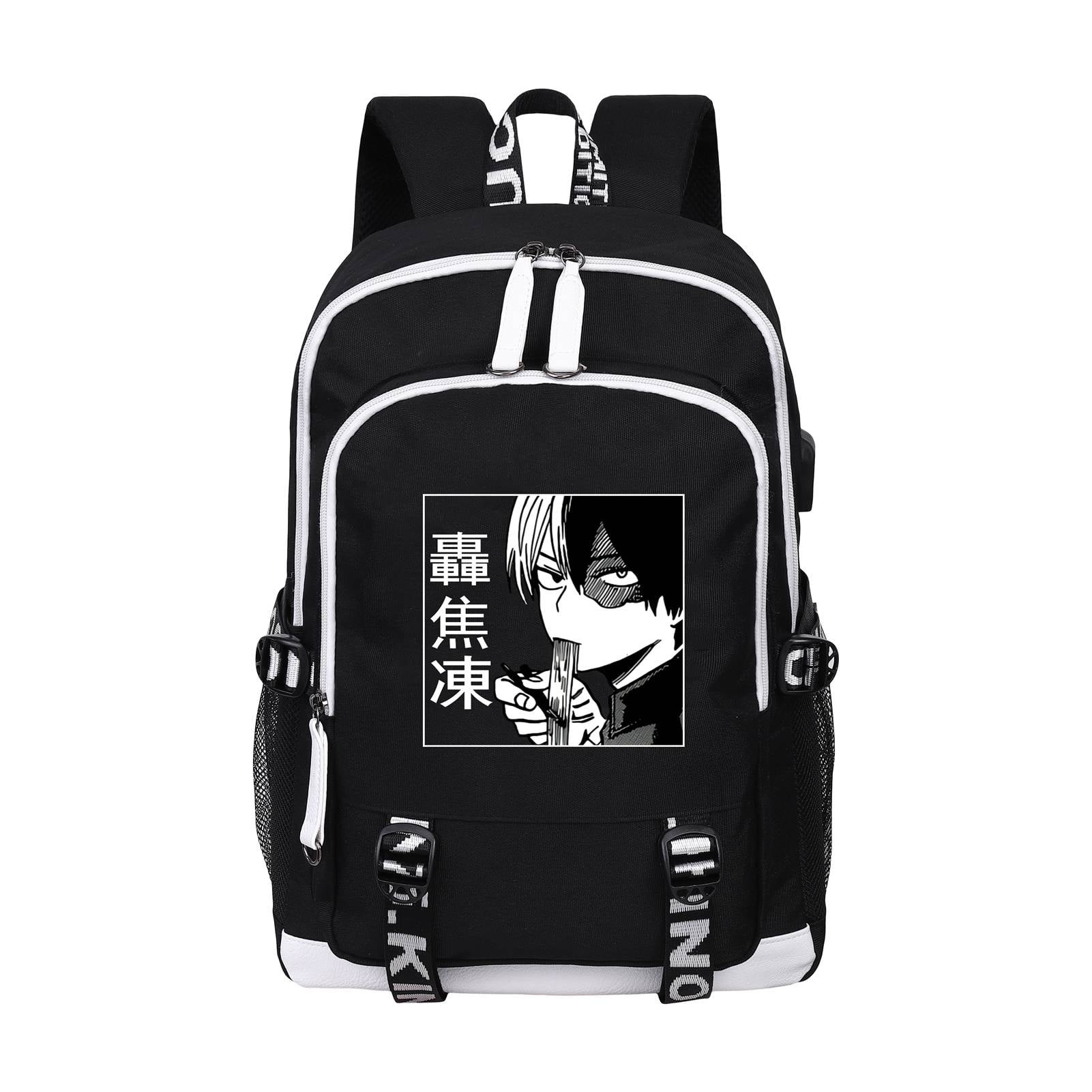black anime backpack