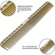 thumbnail image 2 of 26-27 Professional Barber Comb, Aerospace Aluminum Metal Cutting Comb Hair Barber Barber Salon Comb color 4, 2 of 5