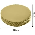 thumbnail image 2 of [25 Pcs] Planche à Gâteau Ronde 12 Pouces Dorée, Planches de Base Rondes Jetables pour Gâteau, Assiette à Gâteau Ronde Enduite, Base de Planche à Gâteau Ronde 12 Pouces, Lot de 25, 2 of 7