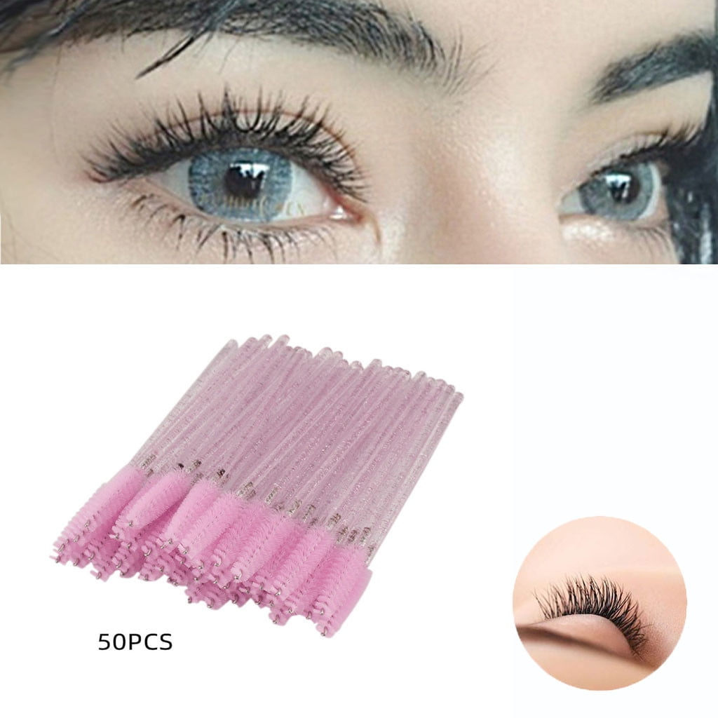 QWANG Disposable Silicone Mascara Eyelash Wands Extension Brushes