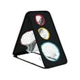 thumbnail image 1 of Gymax Filet de Golf Double Face avec 5 Trous de Cible Structure Triangulaire Tissu Oxford, 1 of 10
